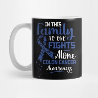 Colon Cancer Awareness Colorectal Blue Ribbon Mug